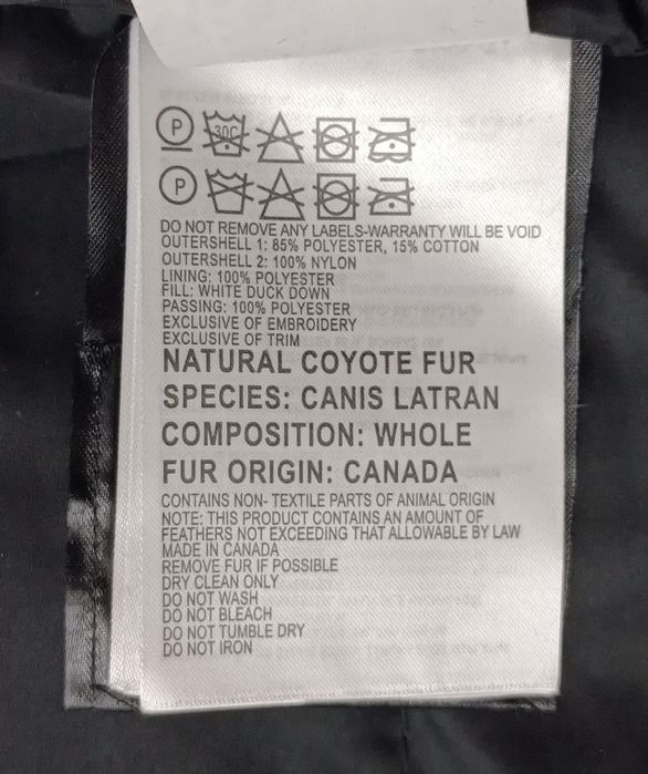Canada Goose Down Parka Jacket оригинално пухено зимно парка яке L