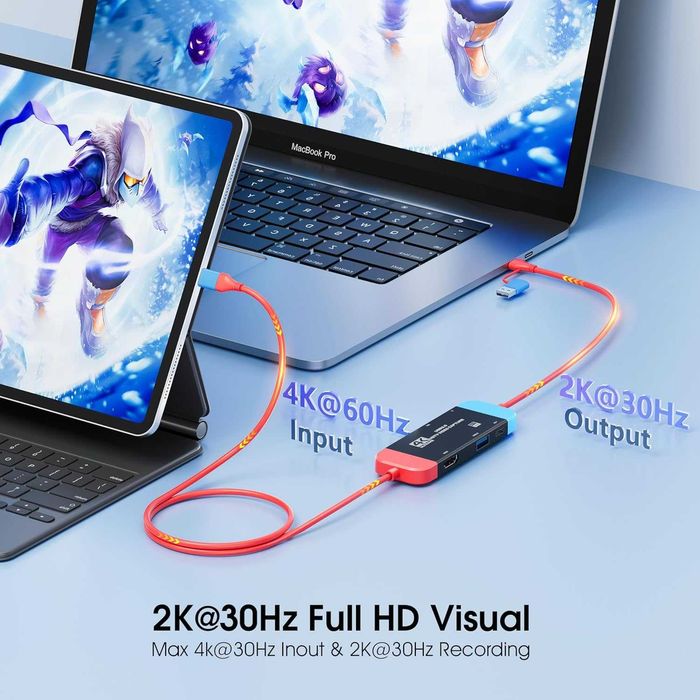 4K Карта за заснемане на видео стрийминг устройство 1080P 60FPS 30Hz