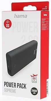 Baterie Externa 24000 mAH Power Bank HAMA 201670 1xUSB-C USB-A Noua Sigilata