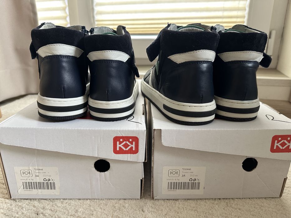 Детски зимни кожени боти обувки на Колев 34 и 35 номер