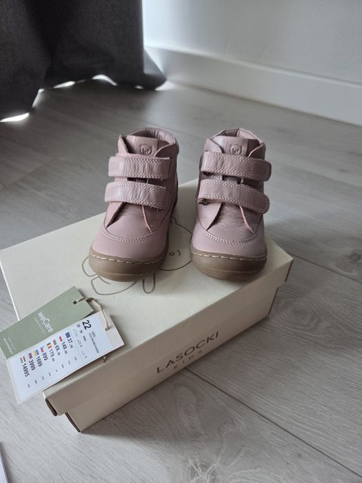 Ghete Lasocki Kids, mărimea 22, roz pudrat, din piele