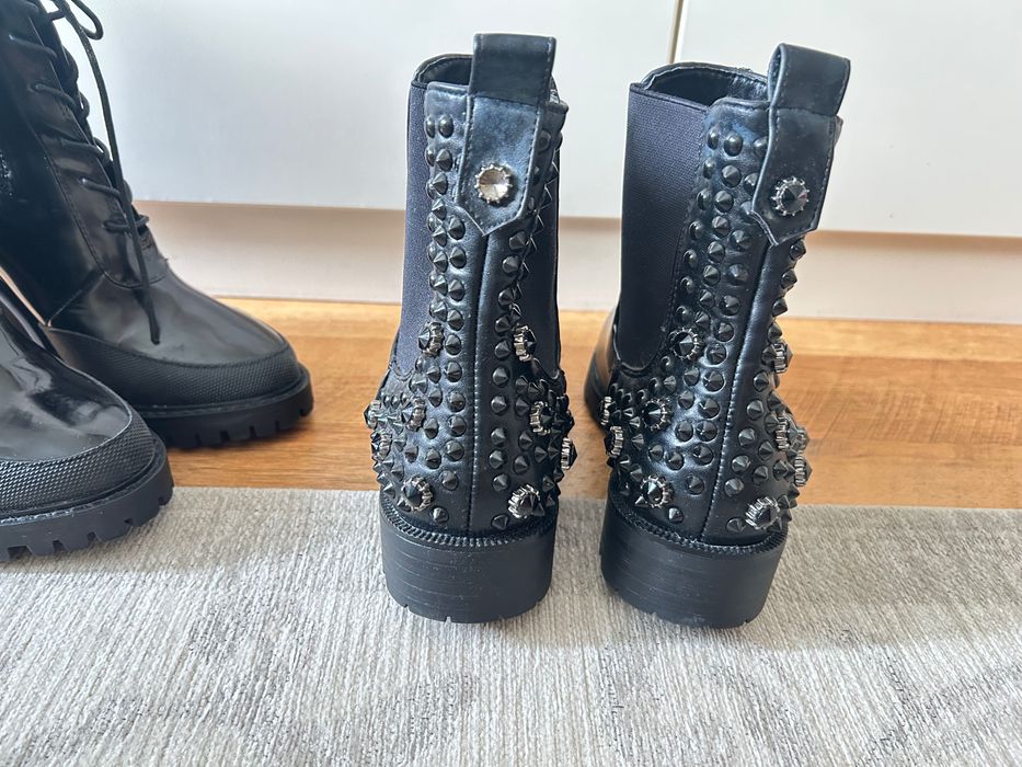 2 броя Боти черни размер  38