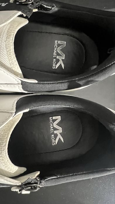 Michael Kors мъжки бели кожени кецове