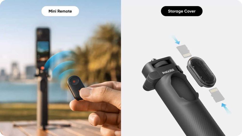 Insta360 X5 Foldable 2-in-1 Selfie Stick (1/4" Mount)