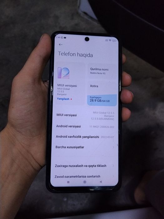 Redmi note 9s sotiladi