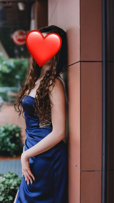 Официална синя рокля