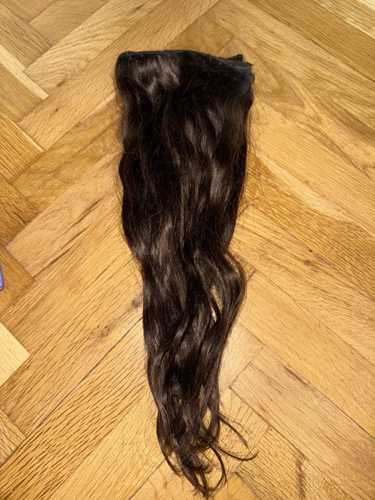 Екстеншън от естествен косъм на два реда