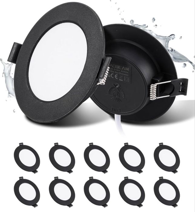 Pachet de 10 spoturi LED încastrate, 5 W