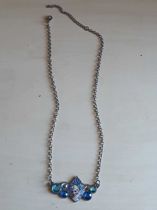 Colier Disney cu poza color Frozen Elsa crystals