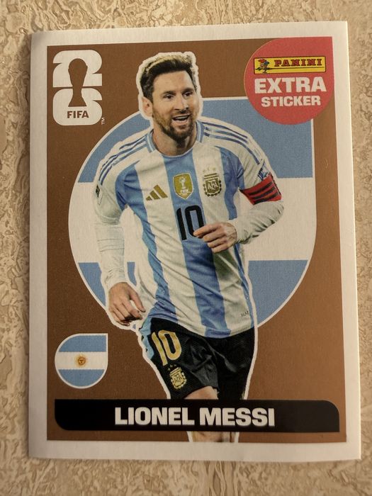 Extra sticker MESSI GOLD