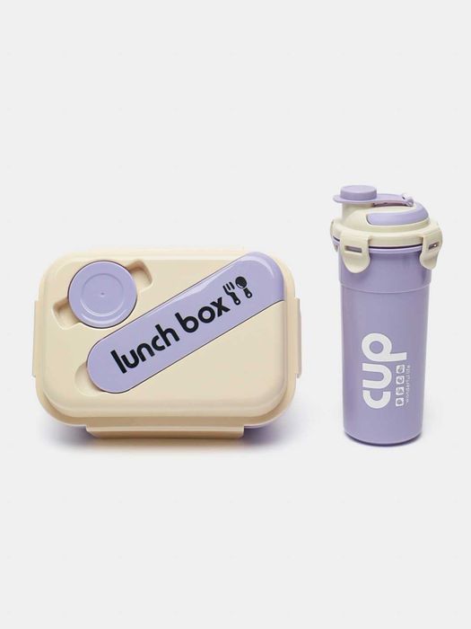 Ланч-бокс контейнер для хранения еды с шейкером для школьников