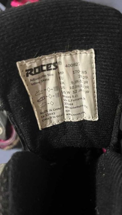 Role copii Roces Jokey 3 Girl Black/Pink Marime 26-29 (165-185 mm)