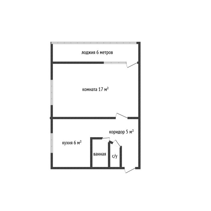 1-комнатная с Ремонтом КЖБИ