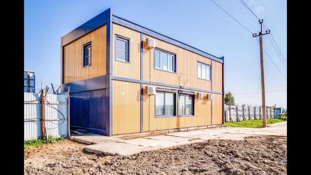 Дача из контейнеров и сэндвич панелей (Металлоконструкция)