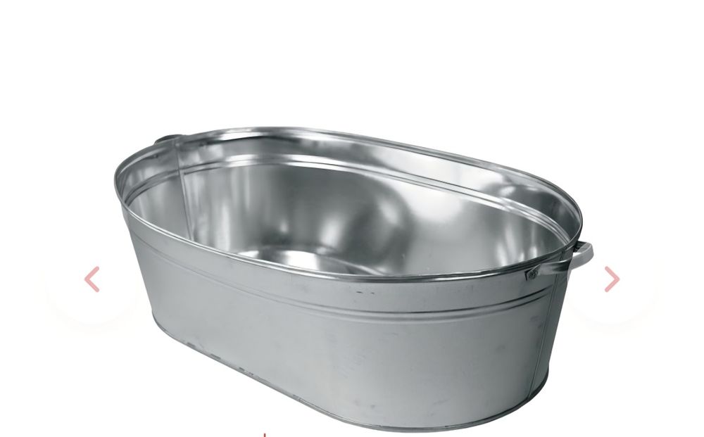 Cadă tablă galvanizată - Nouă - 100 litrii