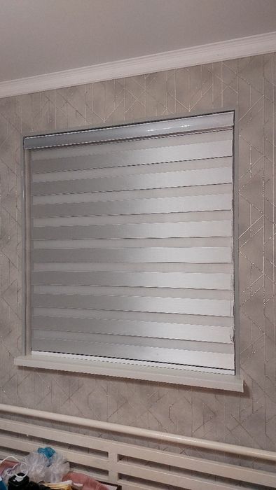 Жалюзи Сарыағаш День и ночь ролл шторы