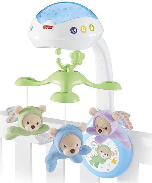 Музикална въртележка + проектор Fisher Price 3в1 30€