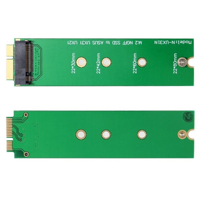 Adaptor convertor SSD M2 NGFF la 12+6 pini Asus Zenbook UX21 UX31 UX51