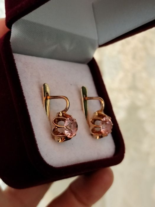 Советские серьги 583 пробы