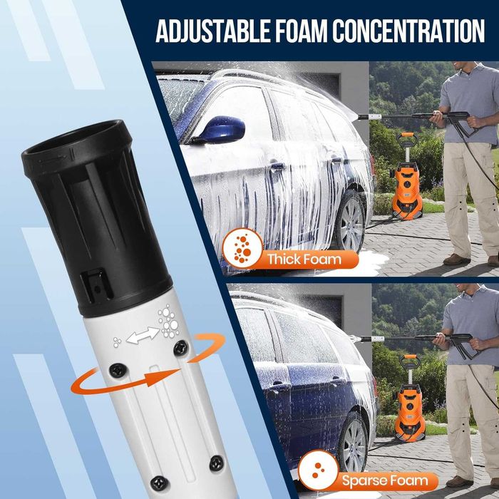 Водоструйка за измиване под високо налягане, 2000 W 160 бара