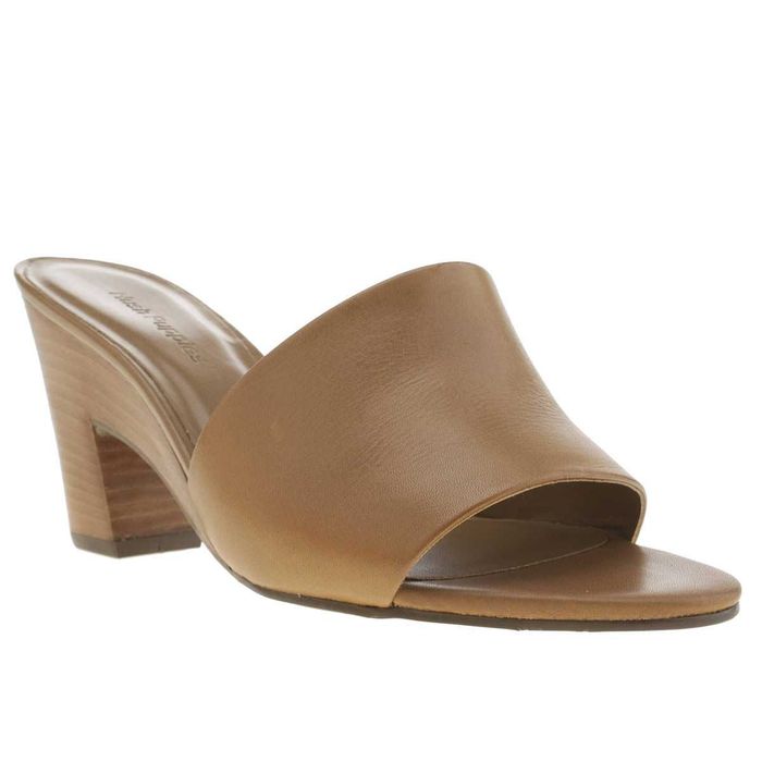 %ПРОМО% HUSH PUPPIES № 37-38-39 – Дамски кожени сандали"TAN LOW HEELS"