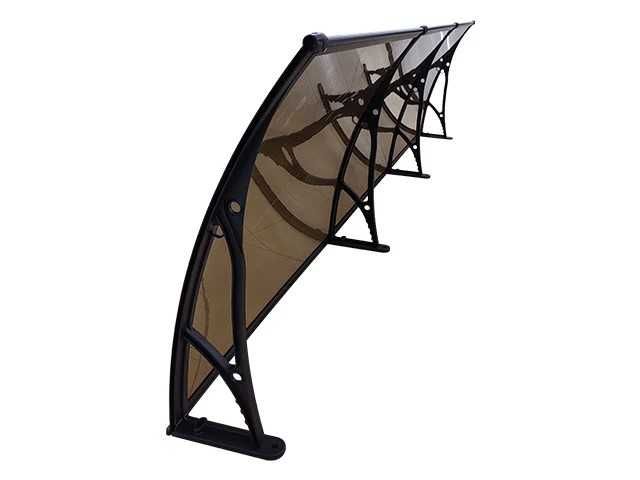 АЛУМИНИЕВ навес тента плътен плексиглас 240х150 см + други размери