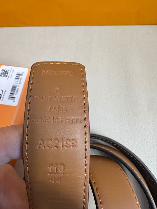 Louis Vuitton-Оригинален чисто нов двулицев дамски кожен колан