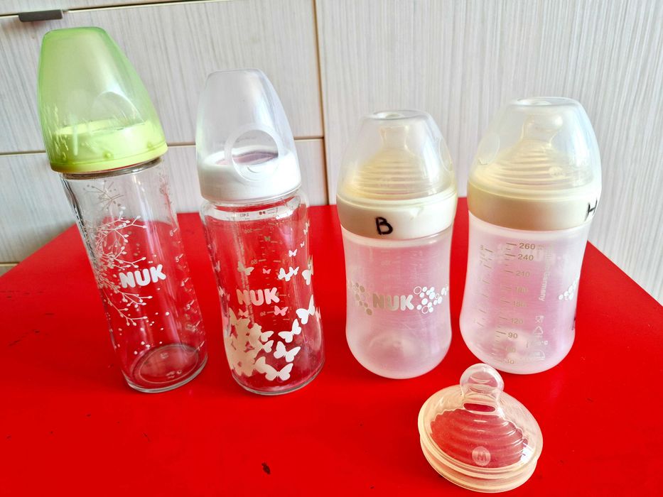 Шишета биберон за бебе Chicco, Nuk, Pflips Avent