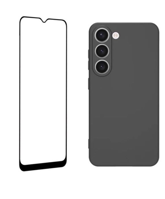 Husa Silicon Super + Folie Sticla Samsung A25/A22/A24/A12/A15/A16/A06