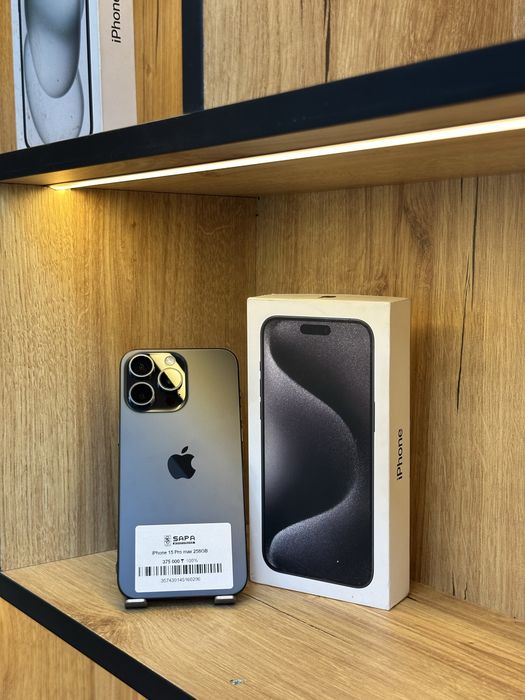 iphone 15 pro max black   |    Sapa Smartphone