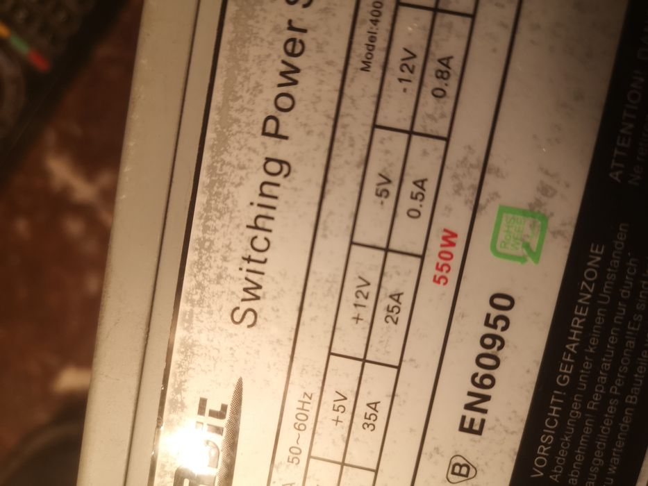 Sursă PC  desktop 550W doar azi 40 lei