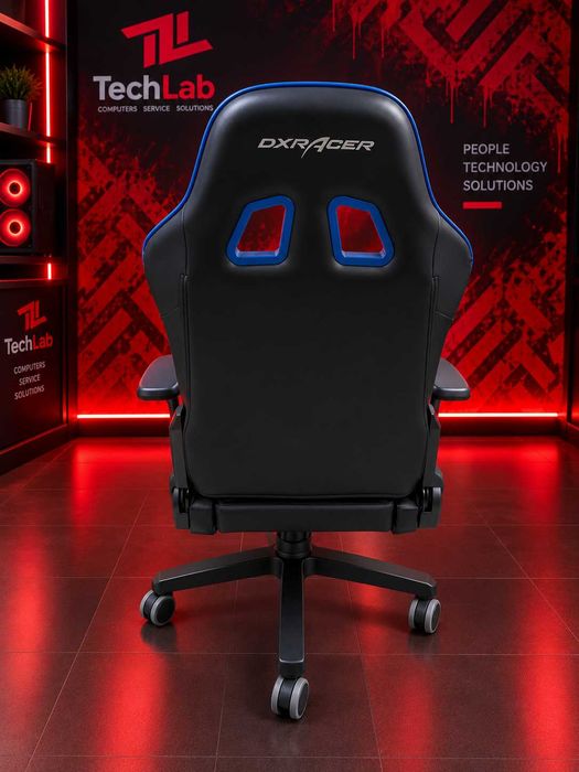 Игровое кресло DxRacer King синее, б/у