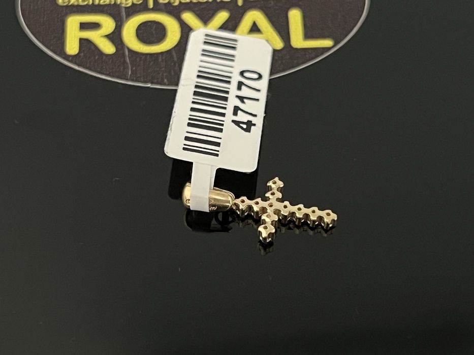 Bijuteria Royal CB : Pandant cruce aur 14k 585  0,61 gr