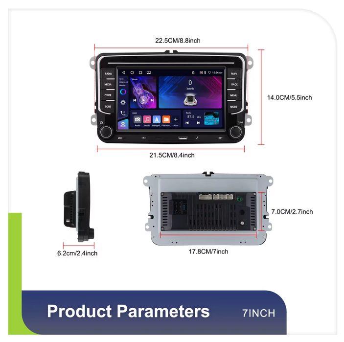 Navigatie Carplay 4GB Golf 5 6,Touran,Sharan,Seat,Passat B6 B7 CC