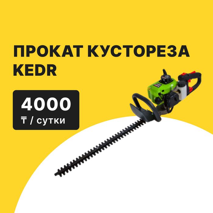 Прокат Аренда Кусторез KEDR 65001 от 4000 тг сутки