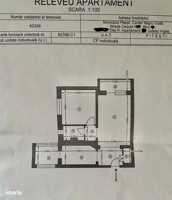 Apartament 2 camere, Negru Voda, Pitesti