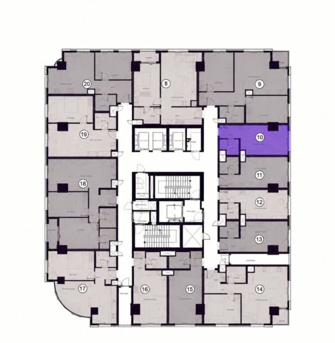 Квартира ЖК Modera Towers 1/9/24 25 м2