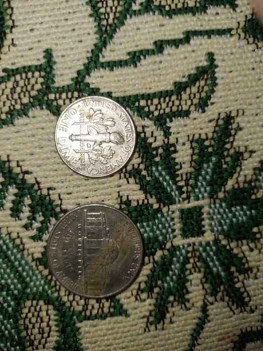 One Dime Liberty 2006 и Five Cents 1990