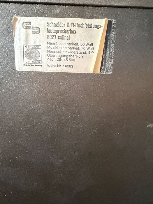 Тонколони Schneider 8027 LS