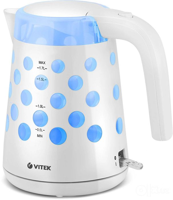 VITEK VT-7048 — электрочайник 1,7 л, elektr choynak, tefal