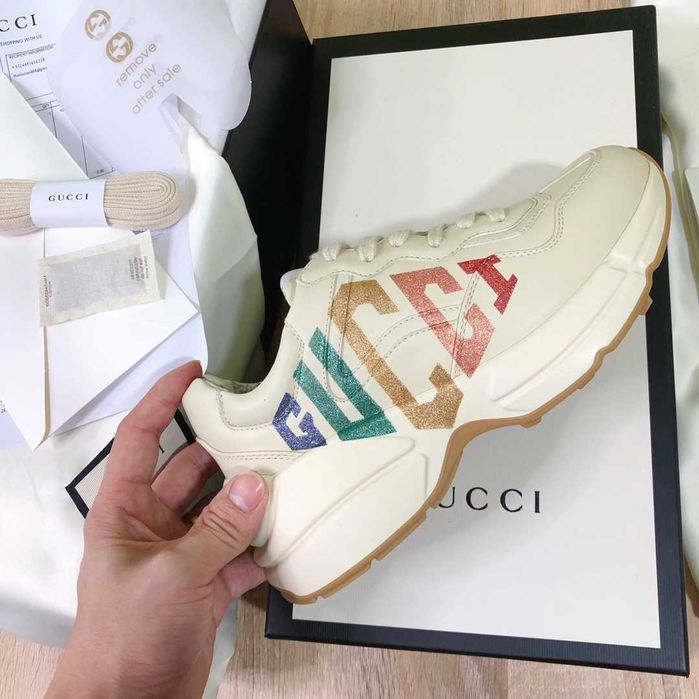 Adidasi Gucci Rhyton Glitter /marimi 38,39/ tip Premium