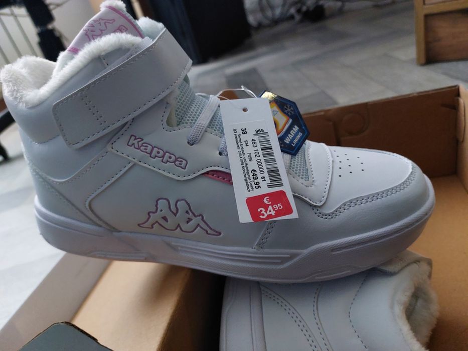 Утеплённые кроссовки kappa 38р