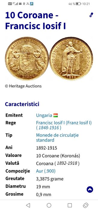 10 coroane maghiare