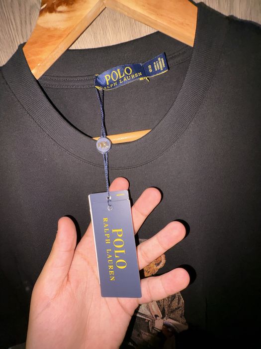 Tricou Polo Bear by Ralph Lauren, nou cu eticheta, cu imprimeu cu catifea