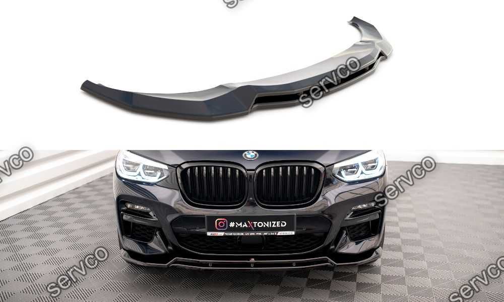 Prelungire lip bara fata Bmw X3 G01 MPachet 2018-2021 v1 Maxton Design