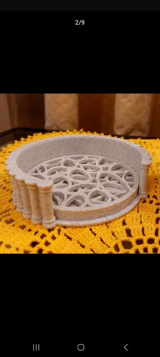 Set de suporturi de pahare Voronoi cu pilon