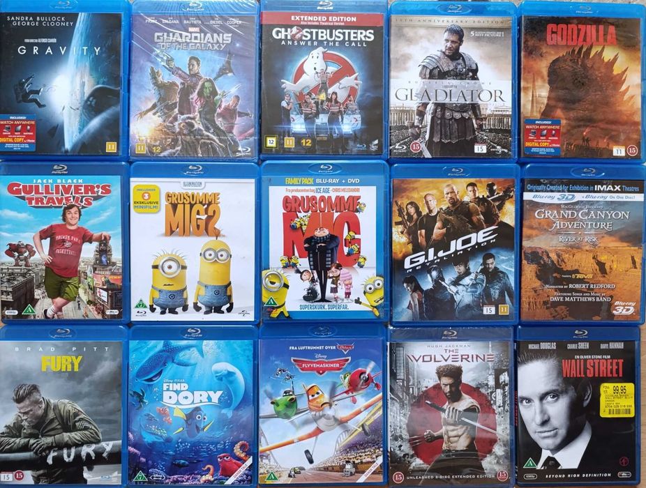 Filme noi originale Blu-ray noi,titluri fara romana