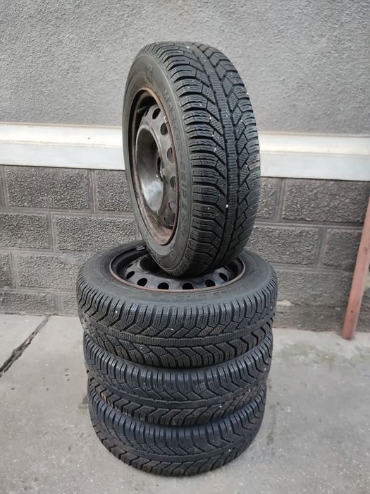 Vând Set Jante 4x108+Cauciucuri 175/65/14 M+S Semperit Import Germania
