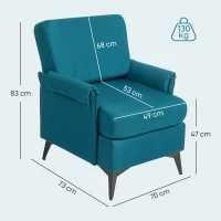 Fotoliu Modern comfortabil , verde , HOMCOM