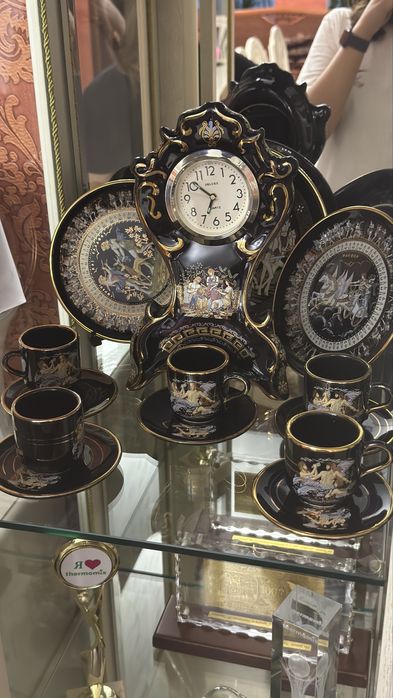 Кофеный сервис с часами